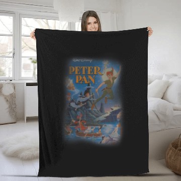Discover Disney Peter Pan Main Characters Never Land  Poster Fleece Blankets