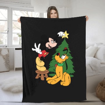 Discover Mickey Mouse And Pluto Christmas Tree Baseball Jerseys,Christmas Disney Baseball Jerseys,Pluto Baseball Jerseys,Mickey Mouse Baseball Jerseys Fleece Blankets