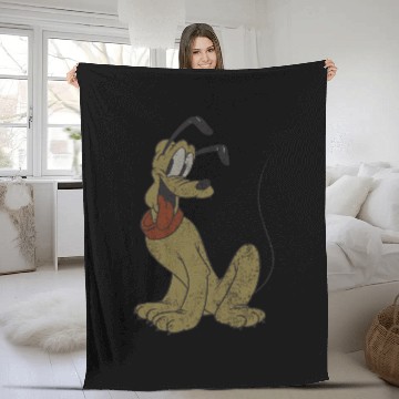 Discover Disney Pluto Graphic Baseball Jerseys Fleece Blankets