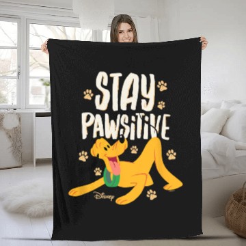 Discover Disney - Stay Pawsitive Fleece Blankets