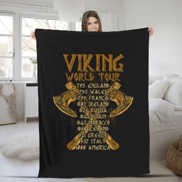 Discover Viking World Tour Fleece Blankets