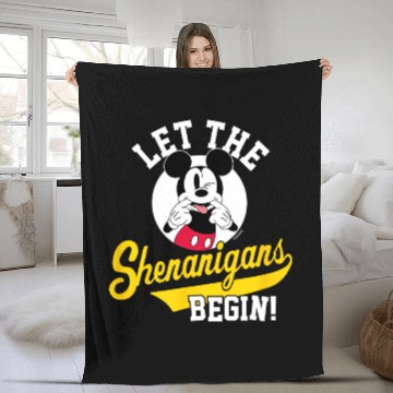 Discover Disney - Mickey Let The Shenanigans Begin Zip Fleece Blankets