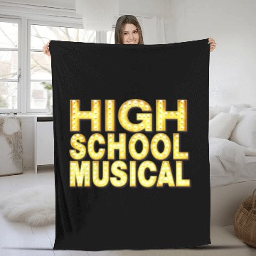 Discover Disney Channel  High School Musical Movie Logo Baseball Tees Fleece Blankets