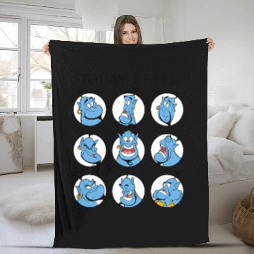 Discover Disney Princess - Genie Today I Feel... Baseball Tees Fleece Blankets