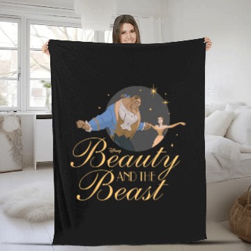 Discover Disney Princess - Beauty And The Beast Logo Fleece Blankets
