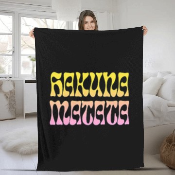Discover Disney The Lion King Simba Hakuna Matata Front and Back Fleece Blankets