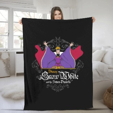 Discover Disney Villains - Snow White And The Seven Dwarfs Evil Queen Baseball Tees Fleece Blankets