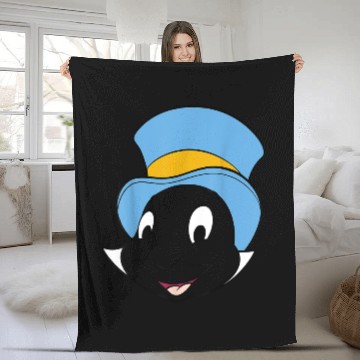 Discover Disneyss Pinocchio Jiminy Cricket Big Faces Fleece Blankets