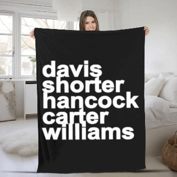 Discover Second Quintet Fleece Blankets, vinyl records, miles davis quintet Fleece Blankets