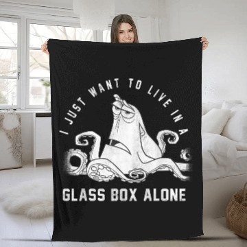 Discover Disneyss Pixars Finding Dory Hank Live In A Glass Box Alone Fleece Blankets