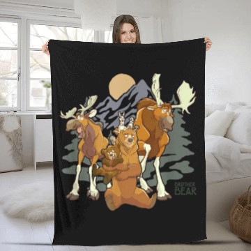 Discover Disney Brother Bear Moose Bear Midnight Mountain Baseball Tees Fleece Blankets