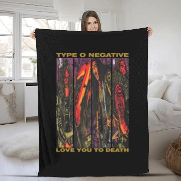 Discover Type O Negative Unisex Fleece Blankets: Love You To Death