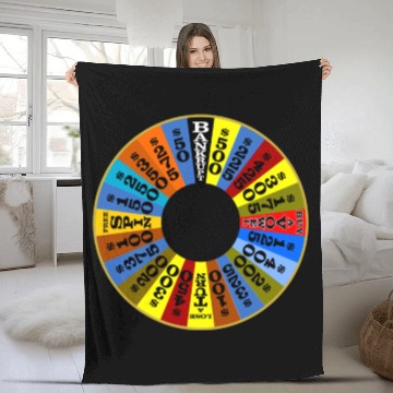 Discover Wheel of Fortune logo Fleece Blankets Fleece Blankets