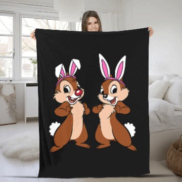 Discover Amazons s Disney Chip n Dale Spring Easter Bunny Ears Fleece Blankets