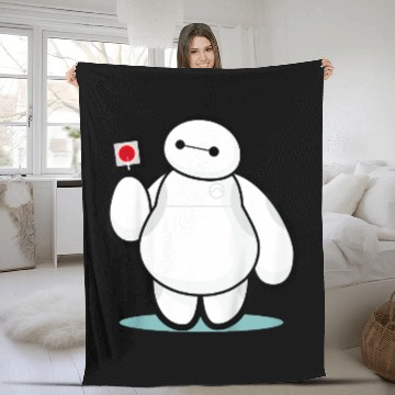 Discover Disney Big Hero 6 Baymax With Lollipop Cute Shot Baseball Tees Fleece Blankets