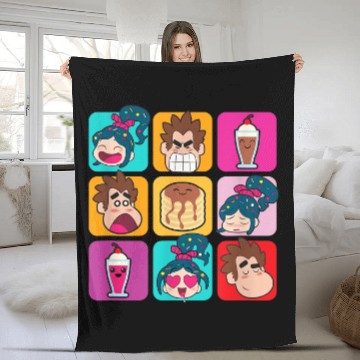 Discover Disney WreckIt Ralph Vanellope Ralph Desserts Pa Zip Fleece Blankets