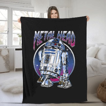 Discover R2D2 Metal Head Disney+ Fleece Blankets Baseball Tees