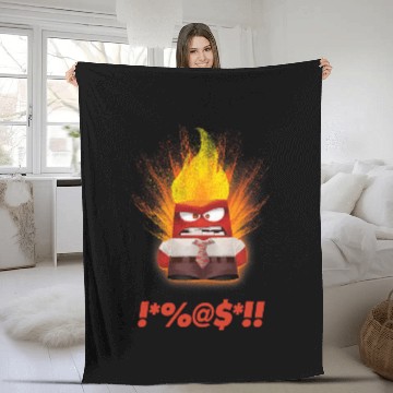 Discover Disney Pixarss Inside Out Angry Fleece Blankets