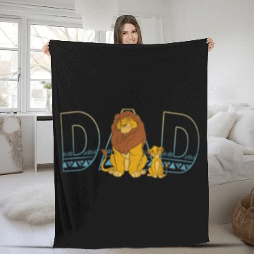 Discover Disney The Lion King Simba and Mufasa Dad Zip Fleece Blankets