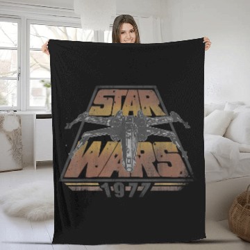 Discover X-Wing 1977 Retro C1 Disney+ Fleece Blankets Fleece Blankets