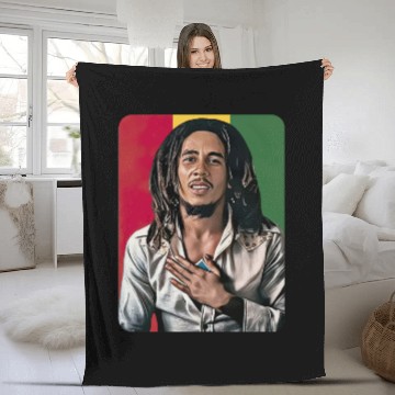 Discover Bob Marley Fleece Blankets, Bob Marley Fleece Blankets