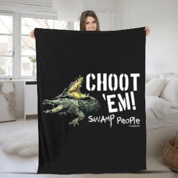 Discover Womens HISTORY Swamp People "Choot 'Em!" V-Neck Fleece Blankets