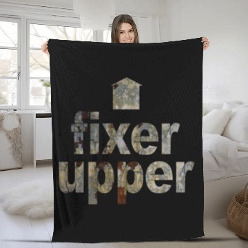 Discover fixer upper Fleece Blankets