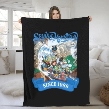 Discover Disney Splash Mountain Vintage Baseball Jerseys, Splash Mountain, Fleece Blankets