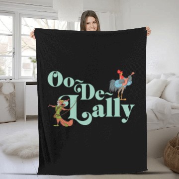 Discover Disney Robin Hood Oo-De-Lally Iconic Quote Chest Text Logo Baseball Tees Fleece Blankets