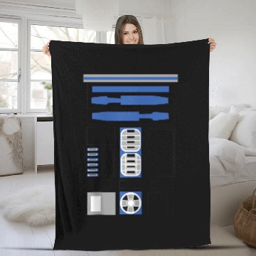 Discover Halloween R2-D2 Costume Disney+ Raglan Baseball Fleece Blankets Fleece Blankets