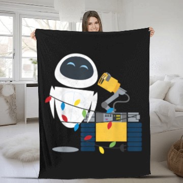 Discover Disney Pixar Wall-E Eve Christmas Light Wrap Graphic Fleece Blankets