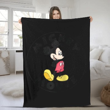 Discover Disney Classic Mickey Mouse Raglan Baseball Fleece Blankets Fleece Blankets