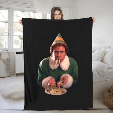 Discover buddy the elf spaghetti and candy Fleece Blankets