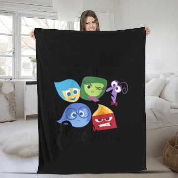 Discover Disney Inside Out Every Day Emotions Raglan Baseball Fleece Blankets Zip Fleece Blankets