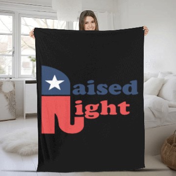 Discover Elephants Lover Raised Right Republican Elephant Retro Style Conservative Fleece Blankets