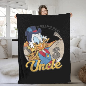 Discover Disneys Ducktales Scrooge Mcduck World's Best Uncle Fleece Blankets