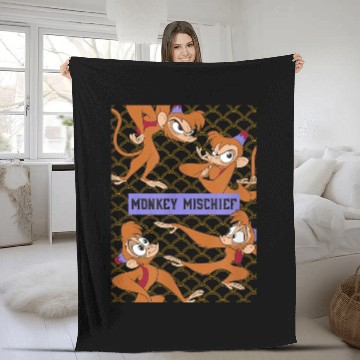 Discover Disney Aladdin Abu Monkey Mischief Fleece Blankets