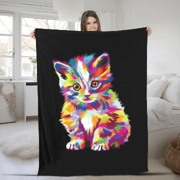 Discover Cat Paws maine coon gorgeous pet Fleece Blankets