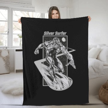 Discover surf - Silver Surfer - Fleece Blankets