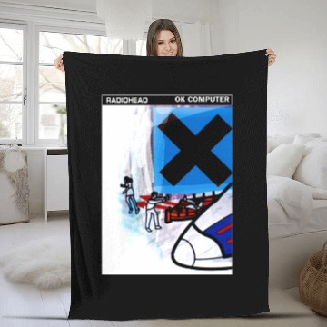 Discover Radiohead Ok Computer Fleece Blankets