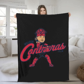 Discover Baseball Gift Willson Contreras Caricature St. Louis Fleece Blankets