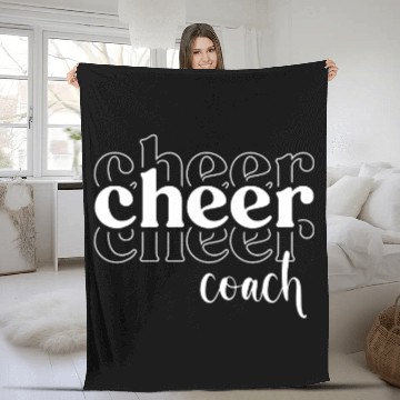 Discover Cheerleader Gift Cheer Coachs Cheerleader Cheerleading Coach Fleece Blankets