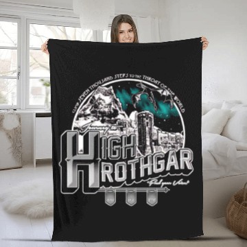 Discover Journey to High Hrothgar - Skyrim - Fleece Blankets