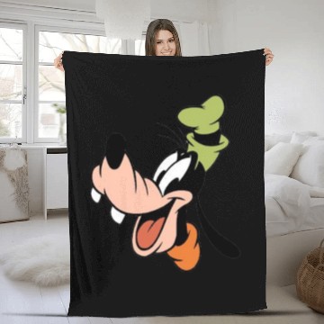 Discover Disney Goofy Baseball Tees Fleece Blankets