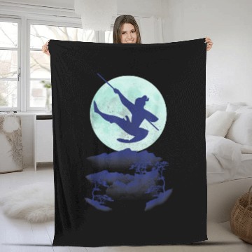 Discover Disney Mulan Jump Night Sky Moon Graphic Fleece Blankets Baseball Tees