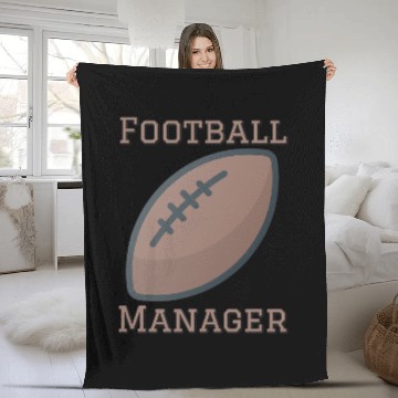 Discover Football Gift Team Manager Hydration Specialist Waterboy Fleece Blankets