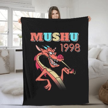 Discover Disney Mulan Mushu 1998 Cool Dragon Fleece Blankets