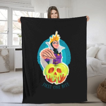 Discover Disney Villains Evil Queen Poison Apple Just One Bite Fleece Blankets