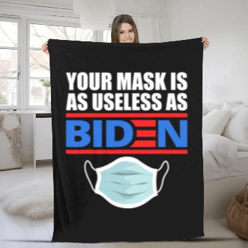 Discover Anti Biden 2021 That Mask Is As Useless as Joe Biden Fleece Blankets