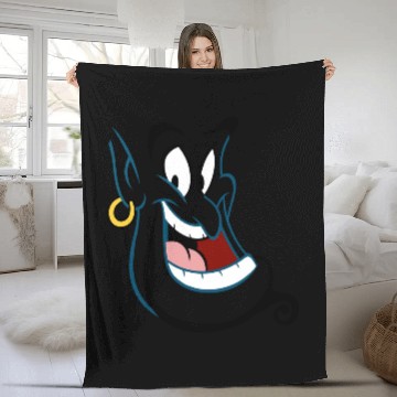 Discover Disney Aladdin Genie Face Costume Hawaiians Fleece Blankets